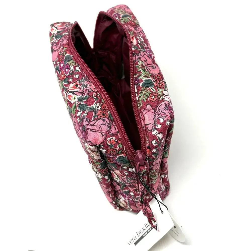 Vera Bradley Minnie Mouse Daisy Duck Makeup Essential Cosmetic Bag Hidden Hearts